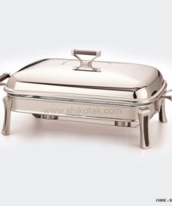 ظرف سوفله خوری مستطیل طرح چوب سایز بزرگ