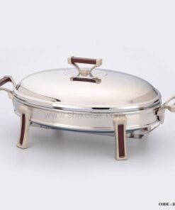 سوفله خوری شمع دار طرح چوب بیضی