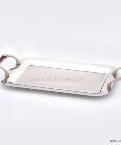 سینی چای سیلور طرح چوب