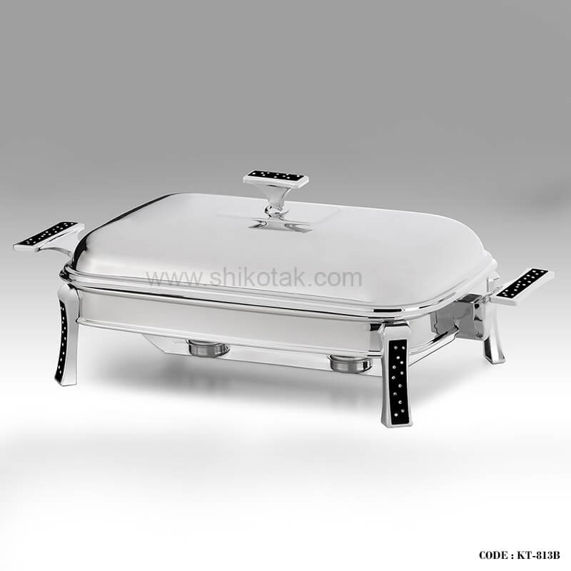 ظرف سوفله خوری تک استیل سایز بزرگ