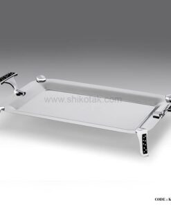 سینی استیل مجلسی طرح دایموند سایز متوسط