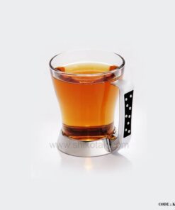 سرویس چای خوری استیل 6 نفره طرح دایموند