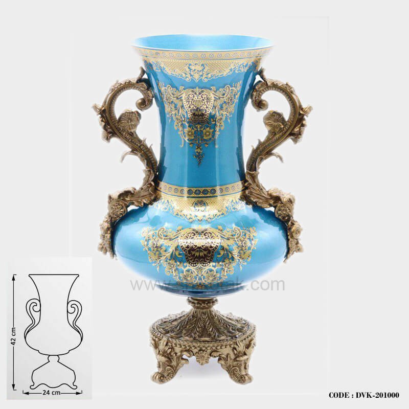 گلدان سلطنتی آبی سری100