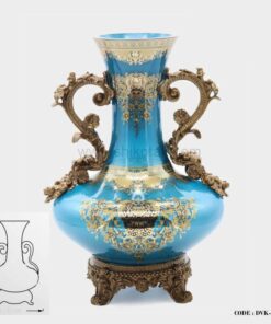 گلدان تزئینی آبی سری 012