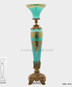 شمعدان زینتی فیروزه ای اشرافی سری 083