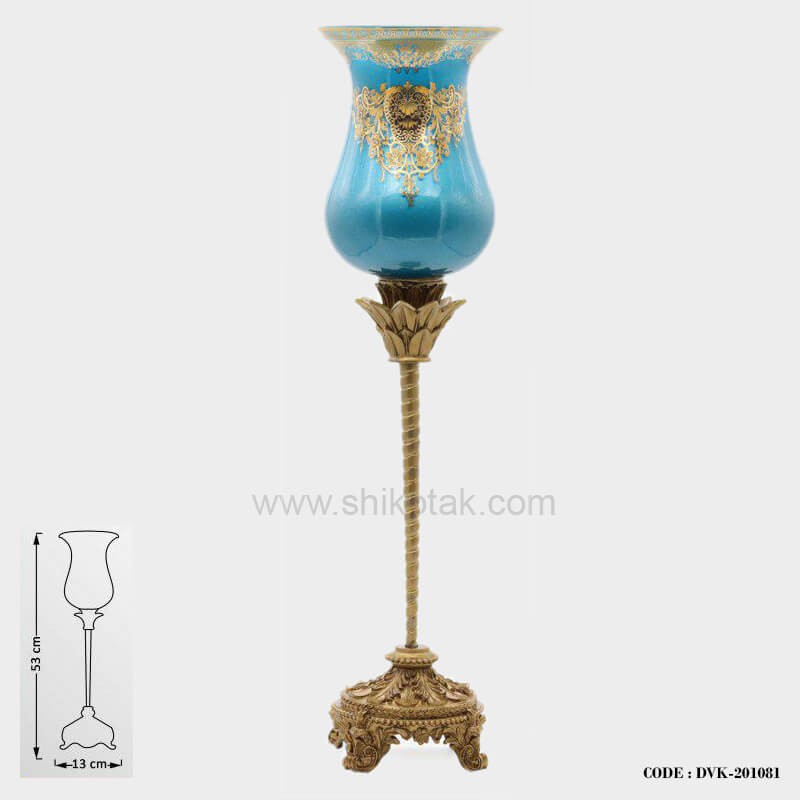 شمعدان شاه عباسی آبی سری081