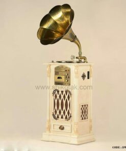گرامافون کلاسیک چوبی کرم سری 2503