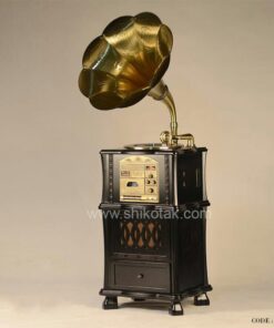 گرامافون کنار سالنی قهوه ای سری 078