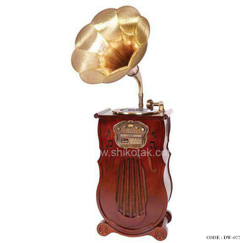 گرامافون فلش خور چوبی سری 077