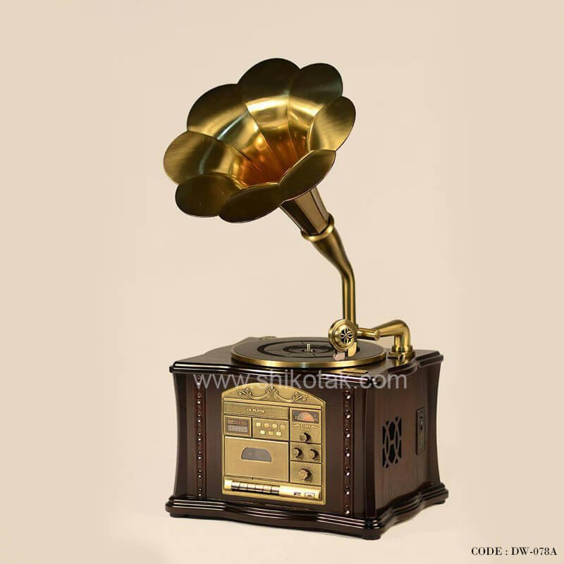 گرامافون رومیزی والتر قهوه ای سری 078A