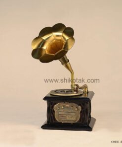 گرامافون رومیزی مدل ماکان قهوه ای تیره