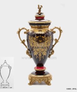 ظرف سلطنتی زرشکی سری004