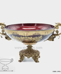 میوه خوری لوکس زرشکی طلایی سری 007