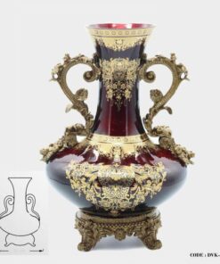 گلدان زرشکی لوکس سری 012