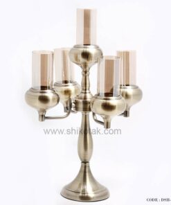 شمعدان پنج شعله برنزی براق