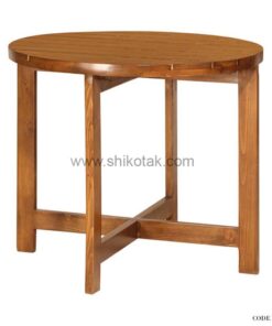 میز غذاخوری گرد چوبی سری 415