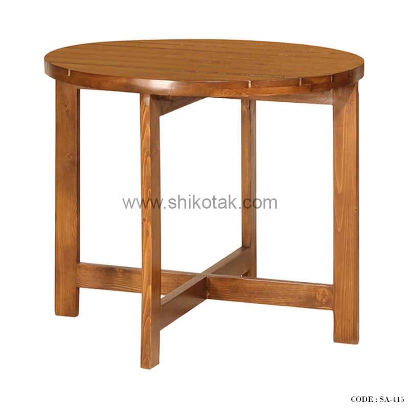 میز غذاخوری گرد چوبی سری 415