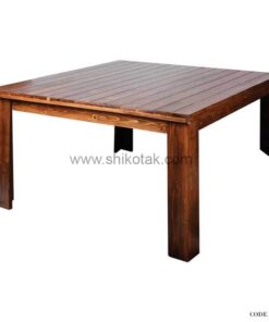 میز ناهار خوری چوبی هشت نفره مربع سری 422