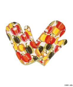 دستکش فر آشپزخانه طرح فلفل دلمه