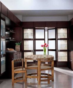 میز غذاخوری گرد چوبی سری 415