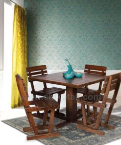 میز ناهار خوری مربع چوبی سری 419