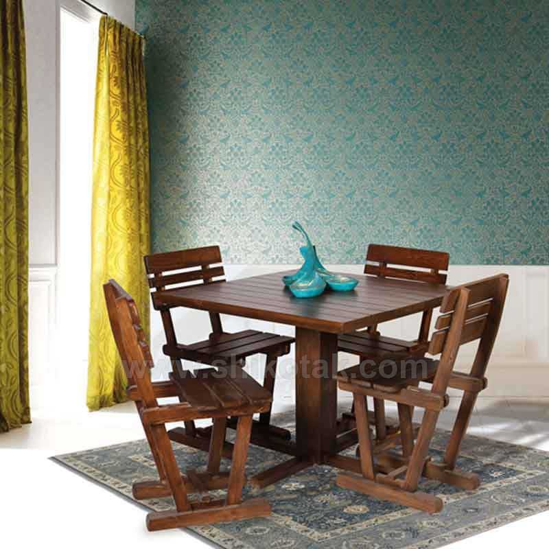 میز ناهار خوری مربع چوبی سری 419