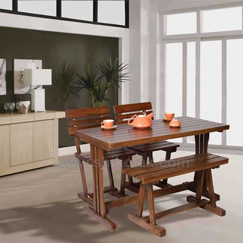 میز ناهار خوری چوبی مستطیلی سری 420