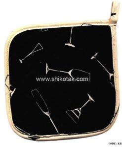 دستگیره پارچه ای آشپزخانه دو تکه طرح Glass