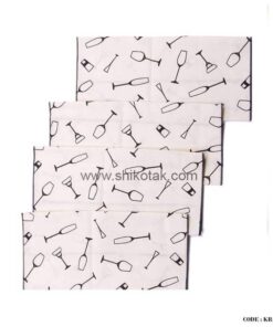 زیر بشقابی دو تکه طرح Glass