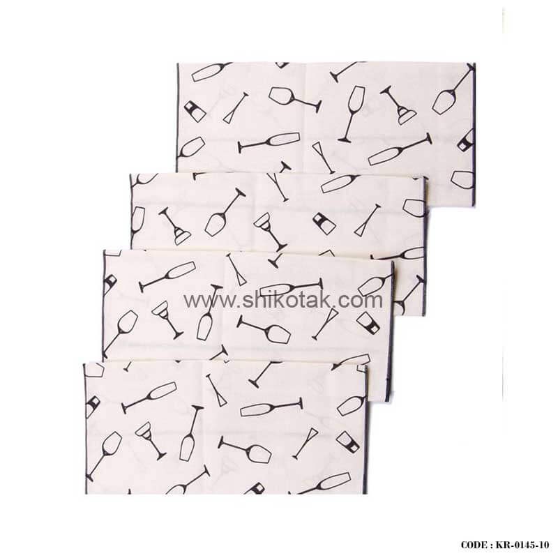 زیر بشقابی دو تکه طرح Glass