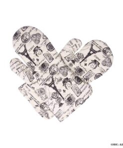 ست آشپزخانه پارچه ای عروس 9 تکه طرح ایفل