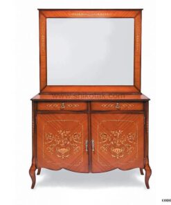 آینه و کنسول دو درب چوبی سری 17