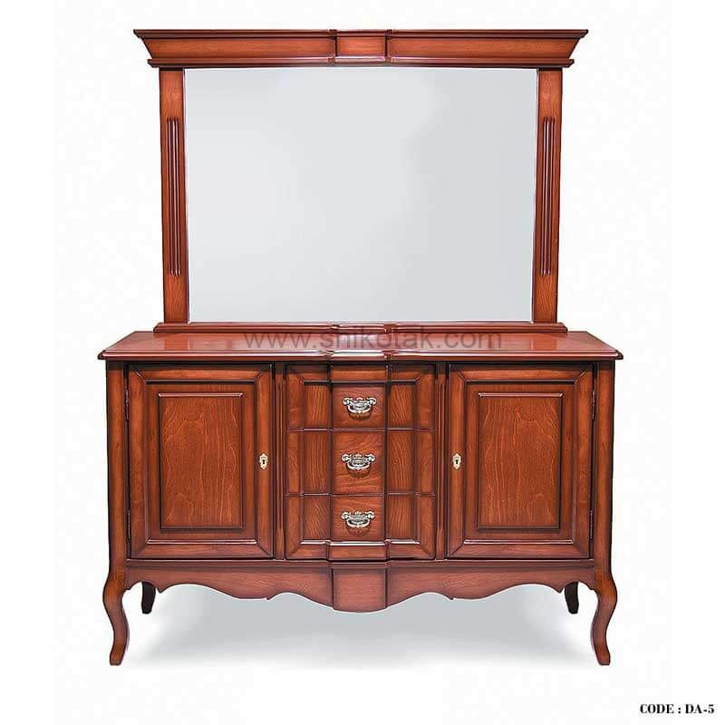 آینه و کنسول دو درب چوبی سری 5
