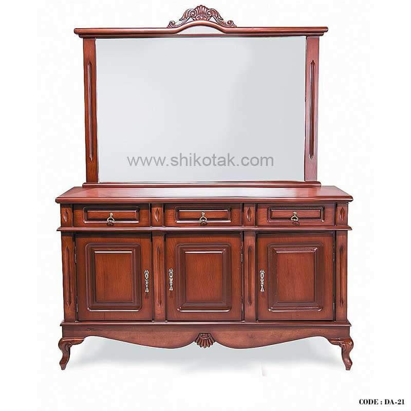 آینه و کنسول چوبی طرح کلاسیک سری 21