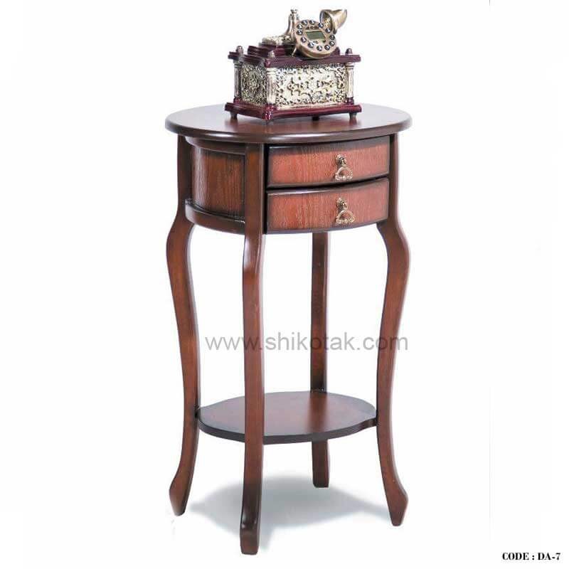 میز زیر تلفن چوبی سری 7