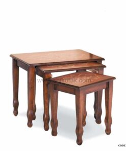 میز عسلی چوبی سه تکه سری 47