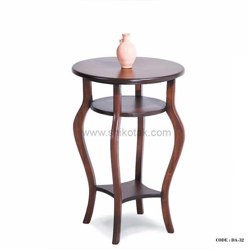 میز تلفن گرد چوبی سری 32