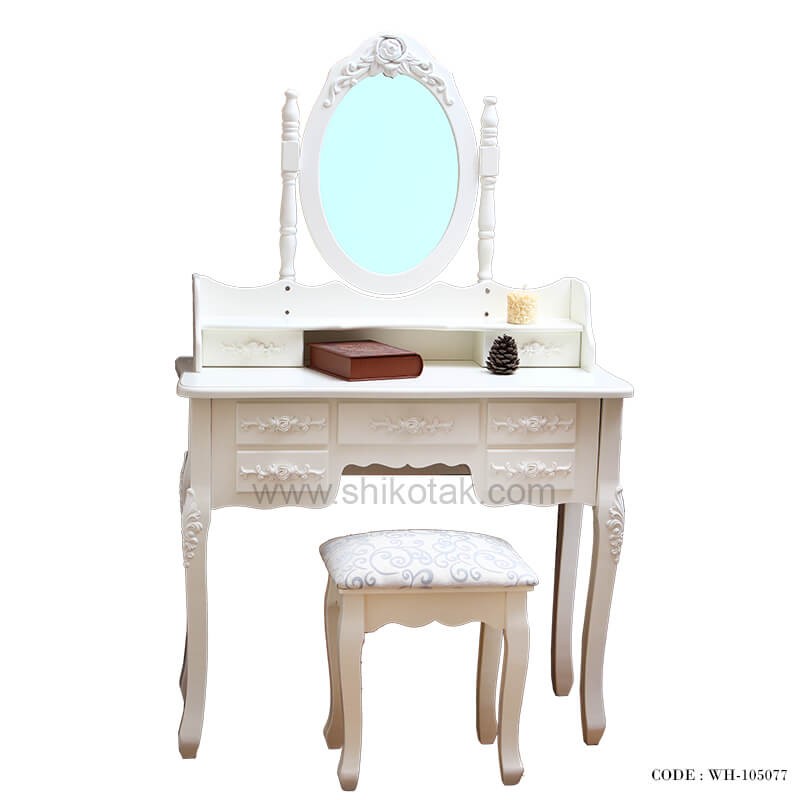 میز آرایش مدرن چوبی سفید