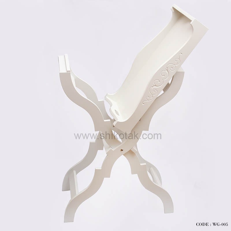 میز صبحانه خوری تاشو سفید