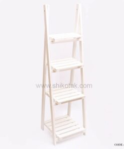 استند گلدان طرح نردبان 4 طبقه PVC