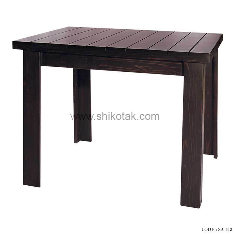 میز ناهار خوری چوبی کوتاه سری 413
