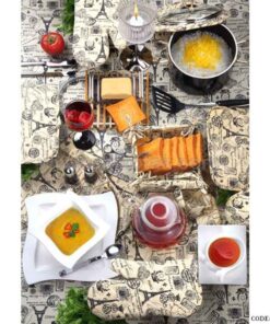 ست آشپزخانه پارچه ای عروس 9 تکه طرح ایفل