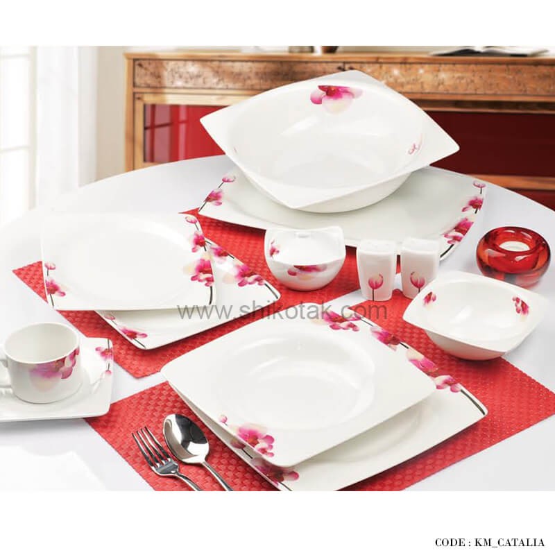 ظروف چینی مقصود 42 پارچه طرح کاتالیا