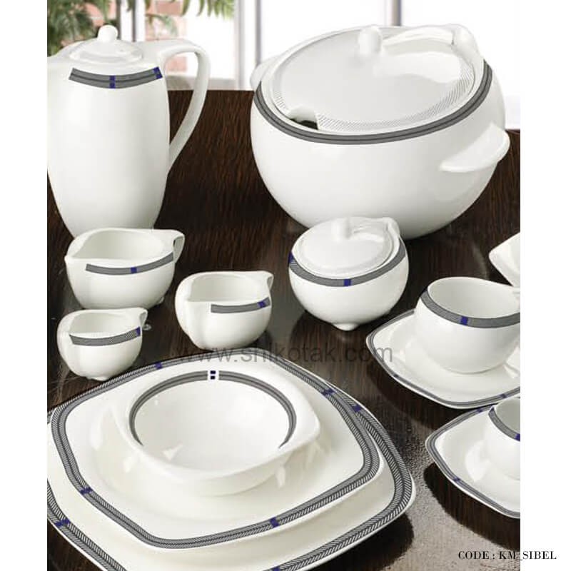 سرویس ظروف مقصود 29 پارچه طرح سیبل