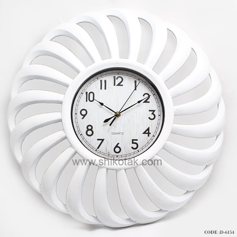 ساعت دیواری سفید مدرن