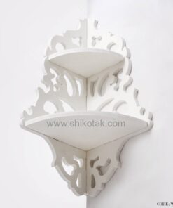 شلف گوشه دیوار دو طبقه