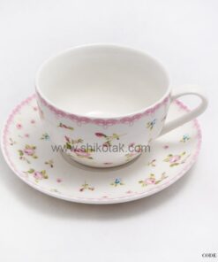 سرویس فنجان و نعلبکی طرح گل گلی