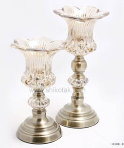 شمعدان برنزی مدل لاله باز