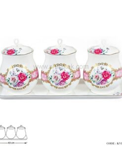 پاسماوری سرامیکی گل سرخی