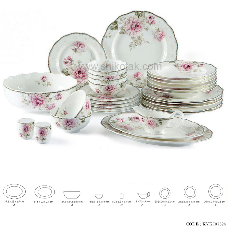 سرویس 6نفره غذاخوری طرح Roset